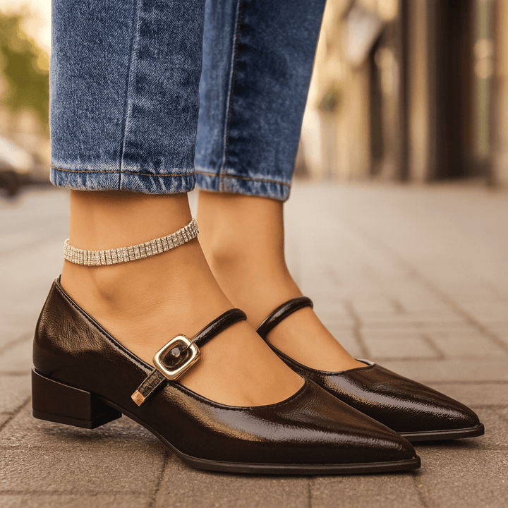 Sofia Leather Heels