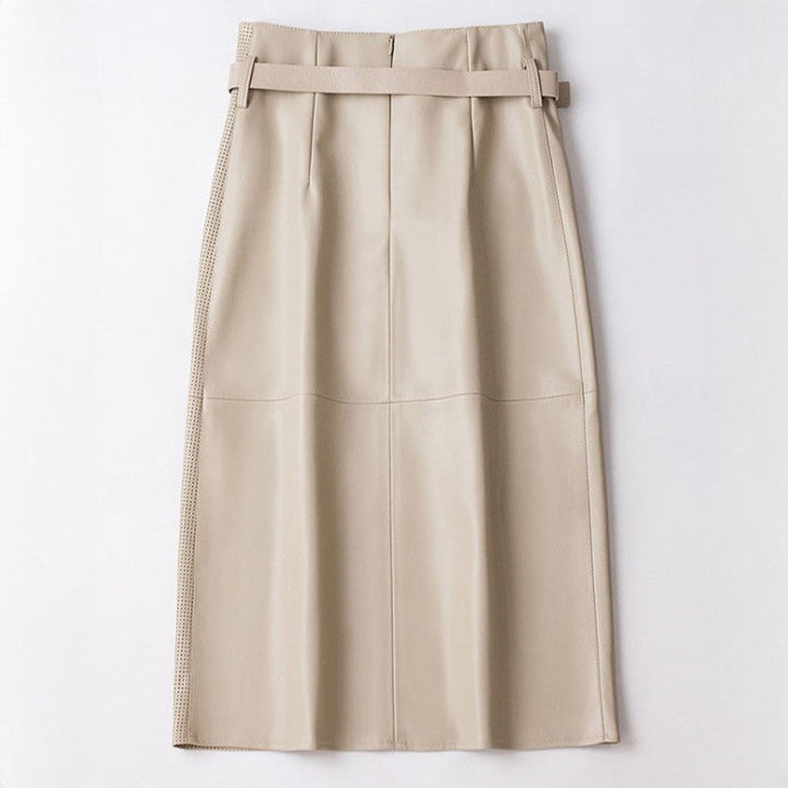 Vella Sheepskin Leather Skirt