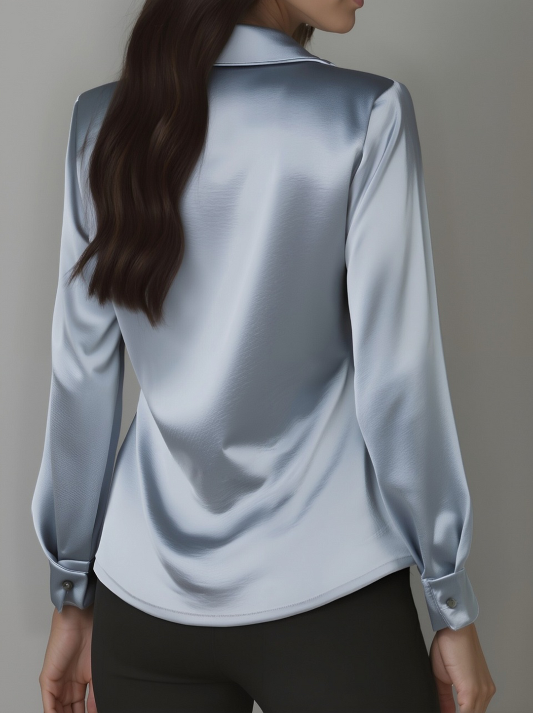 Delphine | White Draped Blouse