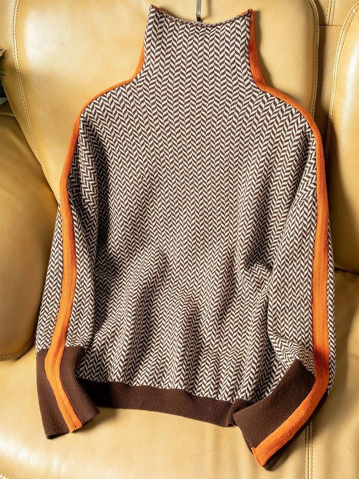 Helena | Contrast Stripe Pullover